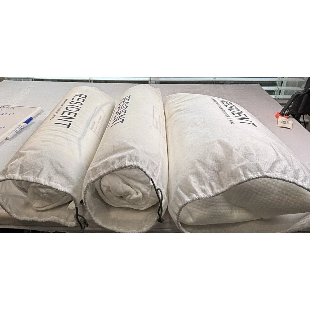 Lot of 2 Resident Premier King Pillows + King Mattress Protector Open Box